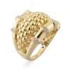 Gold ring with decorative design