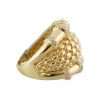 Gold ring with intricate design
