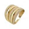 Gold ring with sparkling embellishments