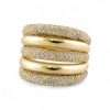 Gold ring with sparkling diamonds