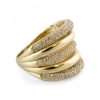 Gold ring with diamond accents
