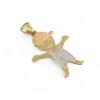 14k Yellow Gold Baby Boy Pendant 4 Gold and silver child pendant