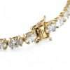 Gold bracelet with diamond accents