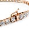 Gold bracelet with sparkling gemstones