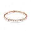 Elegant rose gold diamond bracelet