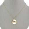 Gold necklace with eye pendant