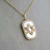 14k Yellow Gold Diamond David Star Pendant Chain 5 Gold necklace with star pendant