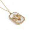 14k Yellow Gold Diamond David Star Pendant Chain 6 Gold necklace with Star of David