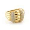 Gold ring with diamond accents