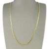 14k Yellow Gold Corte Brillo Chain 24 inches 5 Gold chain necklace on display