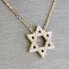 Gold Star of David necklace