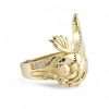 Men's 14k Yellow Gold Eagle Ring 6 Golden eagle ring with gemstones