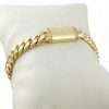 Gold chain bracelet with clasp