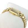 10K Yellow Gold Cuban Link Bracelet 7 Gold bracelet with diamond accents