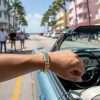 10K Yellow Gold Cuban Link Bracelet 6 Hand with bracelet in convertible