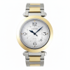 Elegant silver and gold watch