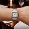 Elegant watch on a wrist.