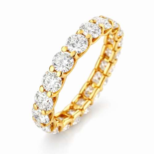 Home 39 Gold ring with sparkling diamonds
