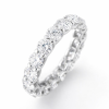 Diamond eternity ring on display