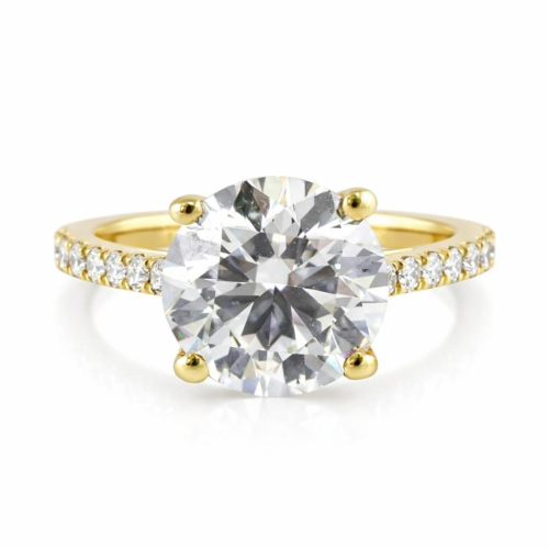 Home 38 Elegant gold engagement ring with diamond