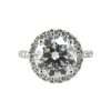 Elegant diamond ring with halo setting