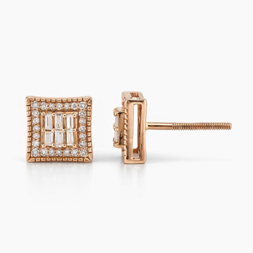 Home 28 Elegant gold and diamond earrings