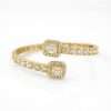 Elegant gold bangle with diamonds