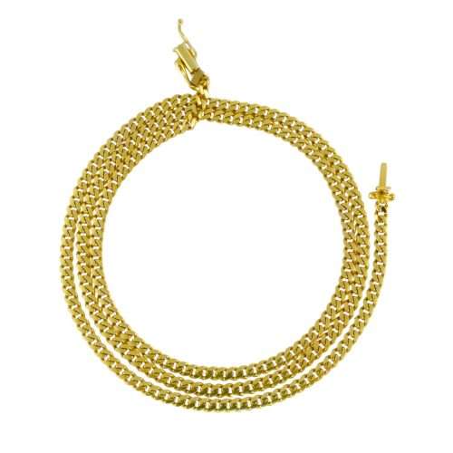 Home 9 Gold chain necklace with double strands