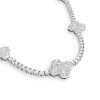 10k White Gold Diamond Chain Necklace 5 Elegant silver flower necklace with diamonds