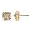 Elegant gold and diamond earrings