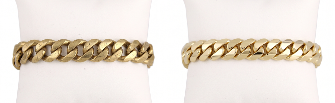 two cuban link bracelet conparasion
