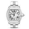Silver Cartier automatic wristwatch design