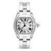 Silver Cartier watch with Roman numerals