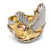Elegant ring featuring a bird design.