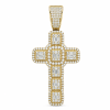 Gold diamond cross pendant design