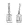 Elegant diamond drop earrings.